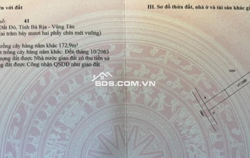 Chính chủ bán đất ở Bà Rịa Vũng Tàu